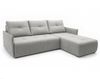 AX LIVING Ecksofa Damascus Hellgrau mit Schlaffunktion Bettkasten Schlafsofa 212 cm rechts Bild 3