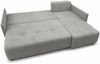 AX LIVING Ecksofa Damascus Hellgrau mit Schlaffunktion Bettkasten Schlafsofa 212 cm rechts Bild 4
