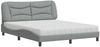 vidaXL Bett mit Matratze "Hvar" Hellgrau 160x200 cm Stoff 3208541 Bild 2