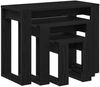 vidaXL Satztische 3 pcs Schwarz Eichen-Optik Holzwerkstoff 862677 Bild 2