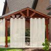 BTTO V&G Gardine OutdoorVorhang,Ösen Transparent,132x213cm,132x244cm(BXH) 5 Farben, (4 St), Outdoorgardine Für Balkon Terrasse Wasserdicht Bild 3