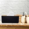 Relaxdays 4 x Taschentuchbox Bambusdeckel Bild 3