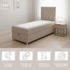 Best for Home Boxspringbett mit Bettkasten K-14 SINGLE inkl. Bonell-Matratze (Einzelbett, Polsterbett gepolstertes Kopfteil, Jugendbett, Kinderbett, 70x200 80x200 90x200 100x200 cm), Handwerksqualität, TOP Preis-Leistungs-Verhältnis Bild 2