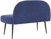 vidaXL Gepolsterte Bank mit Rückenlehne Polizeiblau 110 x 60 x 76 cm 42040797 Bild 4