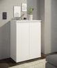 Kommode >Brest< 2 Türen, 1 Boden, in weiß - 60x84x35cm (BxHxT) Bild 2