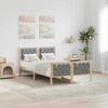 vidaXL Bettrahmen Hellgrau 120 x 200 cm Massives Kiefernholz 878399 Bild 1