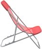 vidaXL Strandstühle 2 Stk. Rot Textilene & Pulverbeschichteter Stahl 360189 Bild 5
