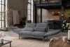 KAWOLA Funktionssofa HOLLY 2-Sitzer Stoff anthrazit 90 x 92 x 176 cm Bild 2