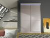 Kleiderschrank Lino IV, mit RGB LED Beleuchtung, Farbe: Cashmere Bild 2