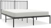 vidaXL Bettgestell mit Kopfteil Metall Schwarz 140x190 cm 350864 Bild 2