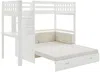 Vente-unique - ORPELIA Bett Holz, PlatteHolz, Platte Weiß - B 102,5 cm x H 160 cm x L 198 cm Bild 5