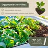 Hochbeet Metall eckig 160x77x77cm, silber, Gartenbeet, Pflanzbeet, Kräuterbeet Bild 5