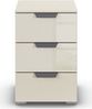 rauch Aditio Box, Nachttisch, 3 Schubladen, mit Glasfront, mit Softclose-Funktion, Farbe Beige, BxHxT 40x61x42cm Bild 2