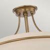 Deckenleuchte, Metall Glas, Messing, 4 Flammig, D 52,8 cm Bild 3