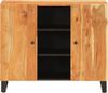 Sideboard, Kommode mit 2 Türen 90x33x75 cm Massivholz Akazie j1877p Bild 3