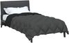 vidaXL Winterbettdecke Schwarz und Anthrazit 140 x 200 cm Mikrofaser 42025717 Bild 3
