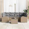 vidaXL Gartensofa-set Beige 55 x 55 x 37 cm Poly-Rattan 3345940 Bild 3