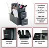 Schreibtisch Organizer HWC-L97, Büroablage Stiftehalter Aufbewahrungsbox mit 2 Schubladen und 7 Fächern, 29x14x33cm Bild 2
