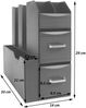 Schreibtisch Organizer HWC-L97, Büroablage Stiftehalter Aufbewahrungsbox mit 2 Schubladen und 7 Fächern, 29x14x33cm Bild 3
