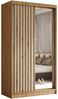 Beautysofa Kleiderschrank Helix (Garderobe mit Scharniertüren, mit Spiegel, schwarzes / weißes / graues / artisan) mit Lamellen Bild 5