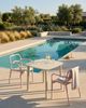 Gartenstuhl 2er Set THASOS Kunststoff Pastellrosa Bild 3