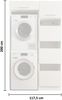 Waschmaschinenumbauschrank >LAUNDREEZY< in anthrazit - 117,5x200x67,5 (BxHxT) Bild 4