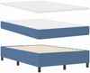 vidaXL Boxspringbett Blau und Weiß 120 x 200 cm Cordstoff 3337460 Bild 5