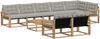 vidaXL Outdoor-Sofagarnitur 9 pcs Weiß und Hellgrau 79 x 79 x 37 cm 3388829 Bild 2