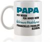 Herz & Heim Tasse für Papa als lustiges Geschenk zum Vatertag "Finanzielles Problem", Keramik, mit Aufdruck Bild 2