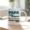Herz & Heim Tasse für Papa als lustiges Geschenk zum Vatertag "Finanzielles Problem", Keramik, mit Aufdruck Bild 4