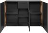 Sideboard >Cento< in anthrazit / Dekor Artisan Oak - 125,5x85x34,5cm (BxHxT) Bild 5