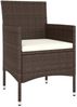 vidaXL 5-tlg. Garten-Lounge-Set Poly Rattan Braun 3058471 Bild 3