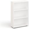 KOMTO Bücherregal Lumo 60 cm breit Regal mit 3, 4, 6 Ebenen und Höhenverstellbare Regale, Aufbewahrungsregal Bookshelf Weiß Bild 4