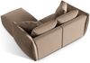 Micadoni Modulares Sofa Chris 4-Sitzer Samt Hellbraun Bild 4