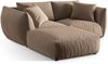 Micadoni Modulares Sofa Chris 4-Sitzer Samt Hellbraun Bild 3
