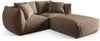 Micadoni Modulares Sofa Chris 4-Sitzer Samt Hellbraun Bild 2