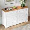 Sideboard, Mehrzweckschrank mit Schubladen, Küchenschrank, Aufbewahrungsschrank, Schubkastenkommode Bild 2