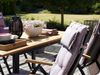 Gartenesstisch Lyon aus Aluminium und Teakholz, modern, schwarz natur, ausziehbar für 8–10 Personen Bild 5