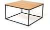 Couchtisch >2133-75< in Eiche Massiv, Gestell Metall Schwarz - 75x40x75 (BxHxT) Bild 2