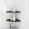 vidaXL Schwebendes Regal mit Regal 2 pcs Olive Grün 30 x 30 x 2 cm 8004118 Bild 4