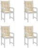 vidaXL Gartenstuhlauflagen für Niedriglehner 4 Stk. Beige 100x50x3 cm 47565 Bild 4