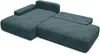 Vente-unique - DAVISO Sofa Stoff Blau - B 164 cm x H 87 cm x L 276 cm Bild 4