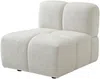 Vente-unique - CARLIVI Sofa Stoff Weiß - B 92 cm x H 73 cm x L 347 cm Bild 5