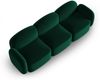 Micadoni Sofa Blair 3-Sitzer Samtstoff Flaschengrün Bild 4