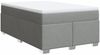 vidaXL Boxspringbett mit Matratze Hellgrau 120x190 cm Stoff 3285116 Bild 2