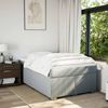 vidaXL Boxspringbett mit Matratze Hellgrau 120x190 cm Stoff 3285116 Bild 3