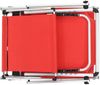 vidaXL Sonnenliege Klappbar mit Sonnenschutz Alu und Textilene Rot 44334 Bild 5