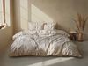 Zo! Home Flanell Bettwäsche 155x220 Mira Natural Strickmuster beige Bild 3