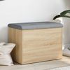 Sitzbank JONA mit Stauraum Sonoma-Eiche 62x42x45 cm | Aufbewahrungsbank Flurbank Garderobenbank Bild 3