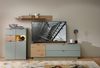 Highboard >Ina< in Grün, Holzwerkstoff - 84x125x45cm (BxHxT) Bild 3